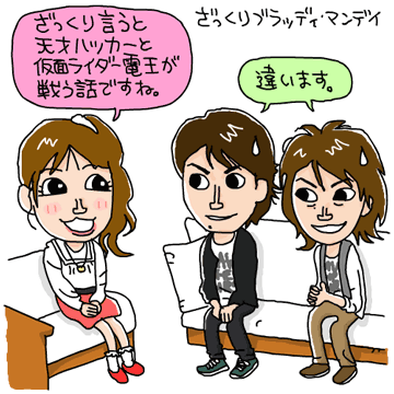 【イラスト画像】小倉優子と三浦春馬、佐藤健