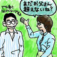 三田:まだお父さん超えないね?